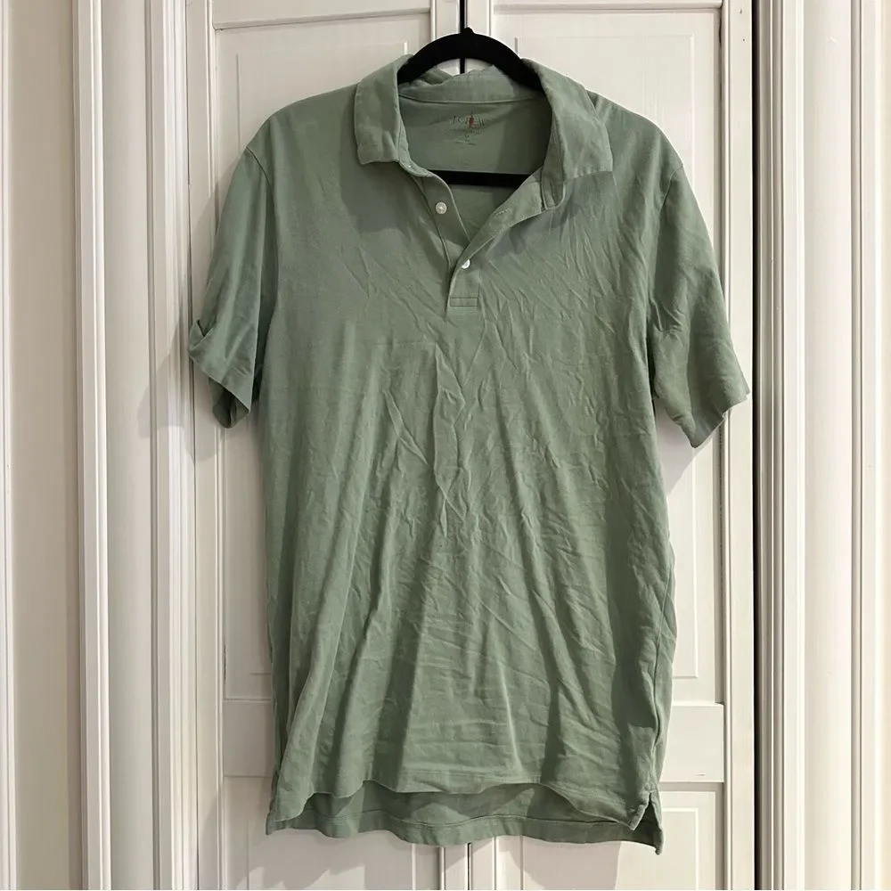 M tall J. Crew green polo